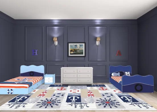 A sailor’s dream bedroom as a kid Design Rendering