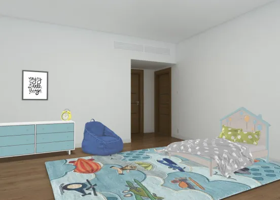 a dreamers bedroom Design Rendering