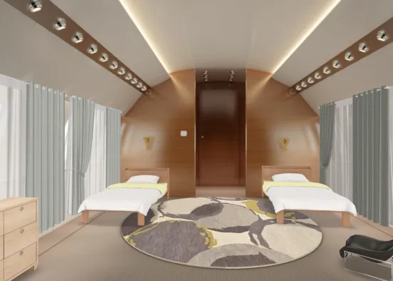 Arplane bedroom! Design Rendering