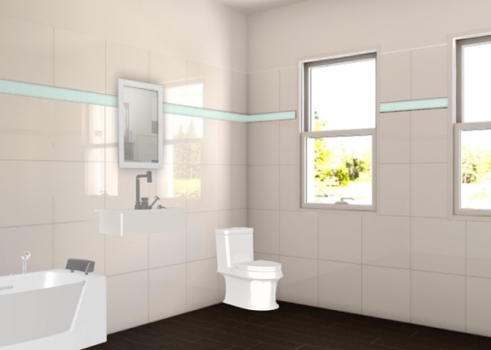 bathroom (Kim’s house) Design Rendering
