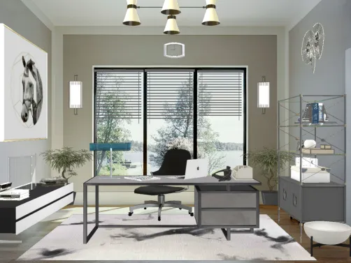 Modern country estate office 