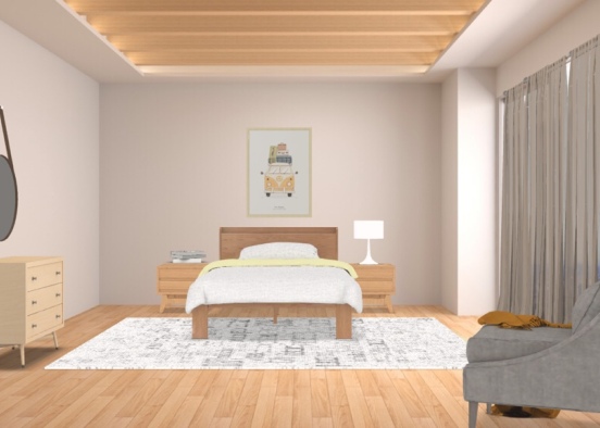 Sunrise Teens Bedroom Design Rendering