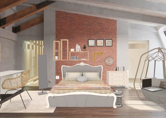 Teenage bedroom  Design Rendering