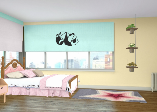 Annabelle's house- Annabelle's bedroom Design Rendering