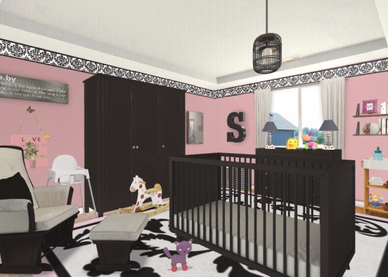 Baby girl’s nursery 😊 Design Rendering