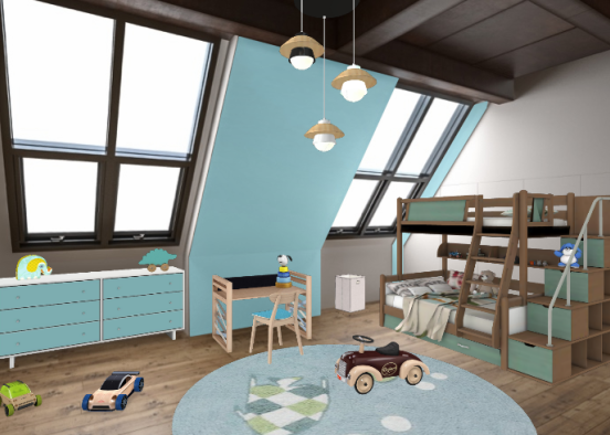 Chambre pour enfant.  Design Rendering