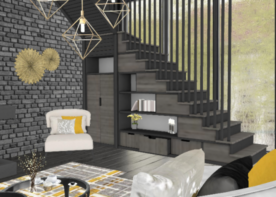 Gray and yellow  Design Rendering
