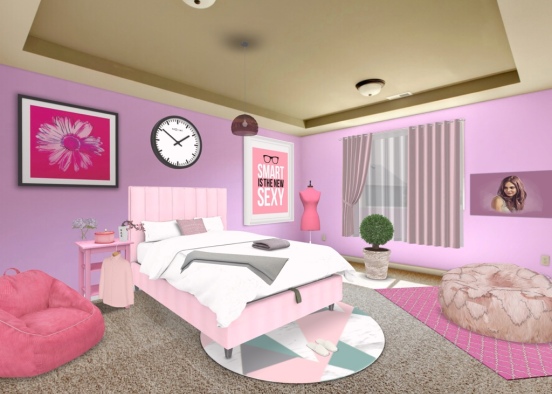 The pink room Design Rendering