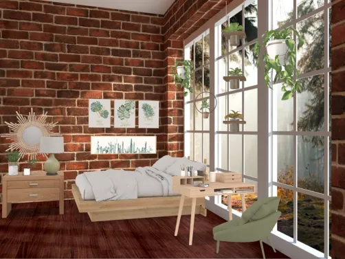 Cute studio bedroom