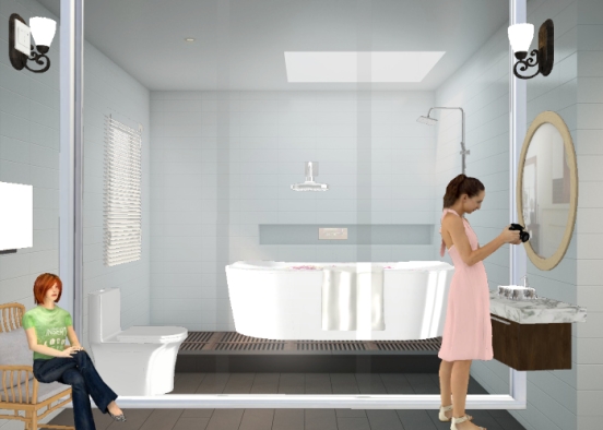 Bathing  room  Design Rendering