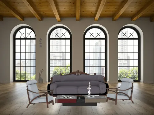 Sala de estar minimalista