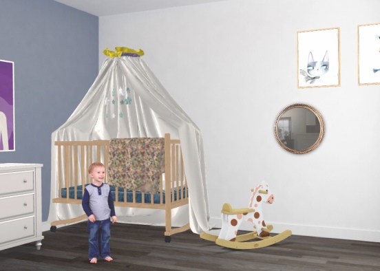 Little boy bedroom  Design Rendering