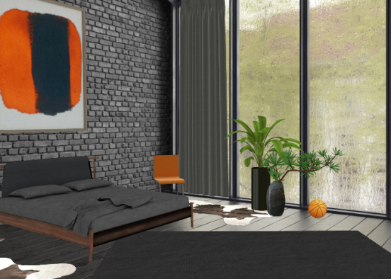 Orange Grey Design Rendering