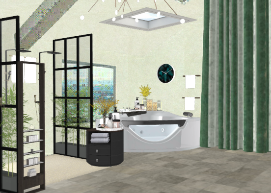 TWINS Shower Room Design Rendering
