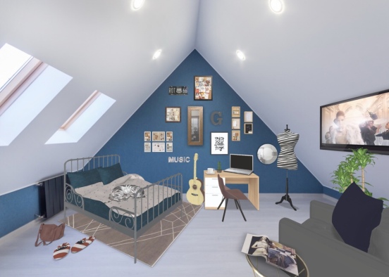 bedroom 💕💕💜💜KidRoomContest  Design Rendering
