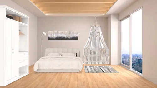 bedroom in the dream house