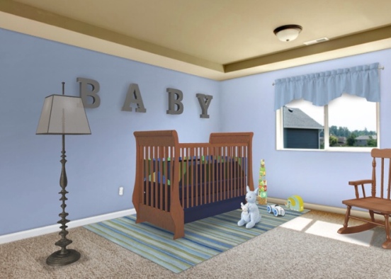 Baby Boys Room  Design Rendering