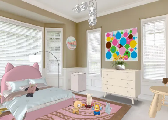 Kids bedroom Design Rendering