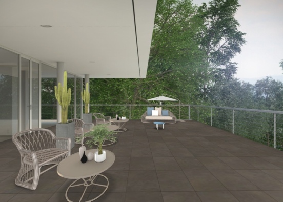looking off the awning  Design Rendering