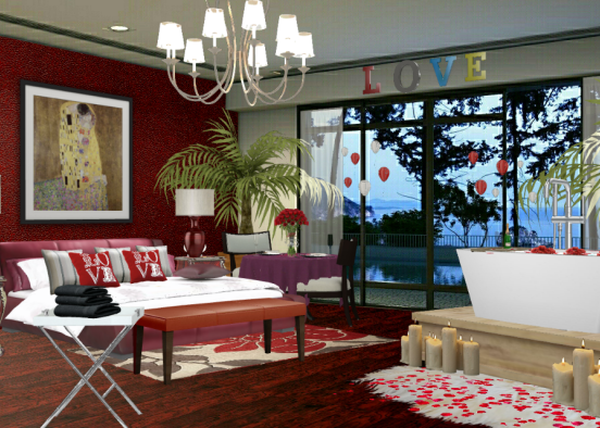 A Welcoming Stay For Newlyweds  Design Rendering
