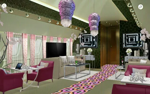Art Deco style Private jet 