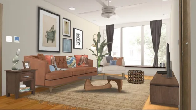Modern Mid-century living room 