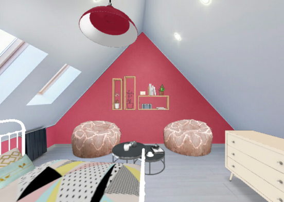 Petite chambre rose...pas trop d'idée... Design Rendering