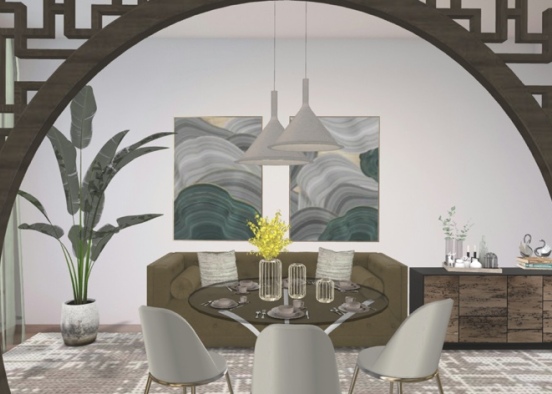 my favorite design for dining room 👌🏼❤️❤️❤️ Design Rendering