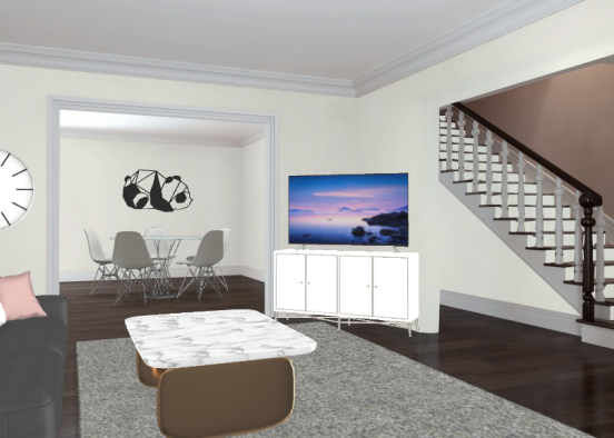 First room/living room Design Rendering