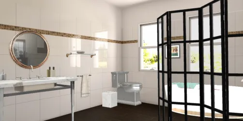 Baño minimalista 