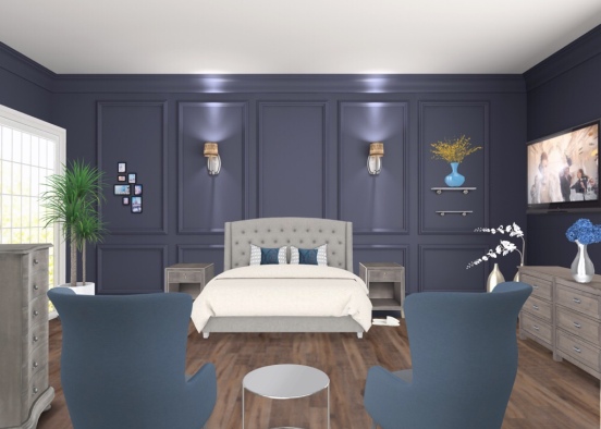 luxury bedroom  Design Rendering