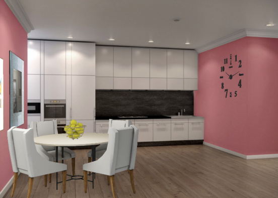 Cozinha e Sala de Jantar G Design Rendering