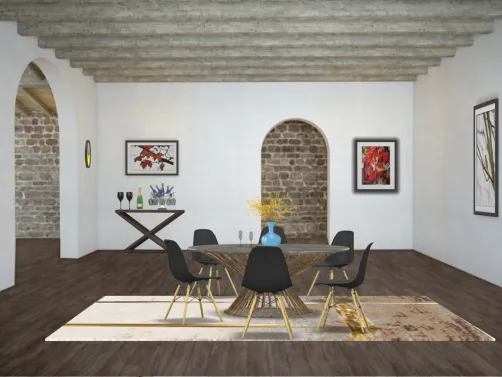 fall themed dining room