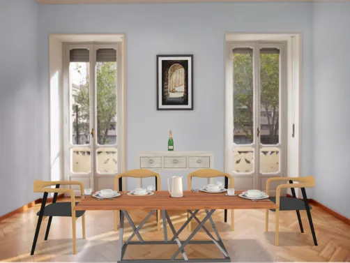 country house casual dining room but still rustic