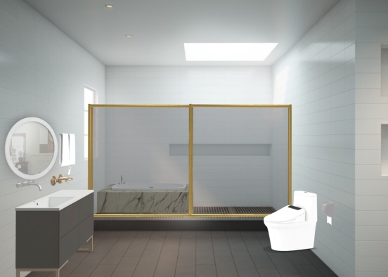 cool bathroom Design Rendering