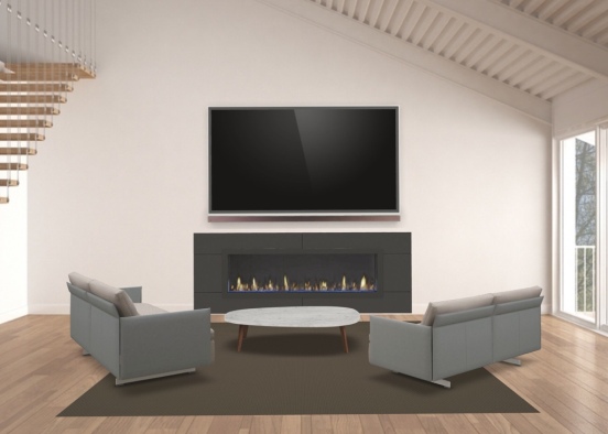 nice living room Design Rendering