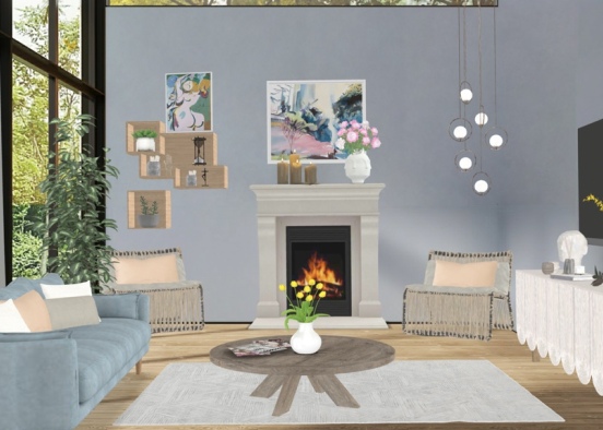cozy livingroom Design Rendering
