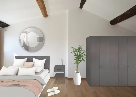 Tween bedroom | pink accents  Design Rendering