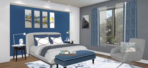 Chambre bleu