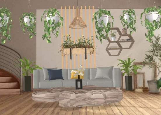 plants and wood ❤️ Design Rendering