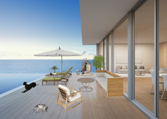 Seaside holiday home Design Rendering