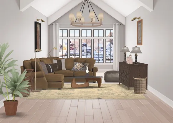 living room Design Rendering