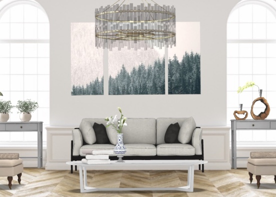 Natural Lighting and gray Vibes Design Rendering