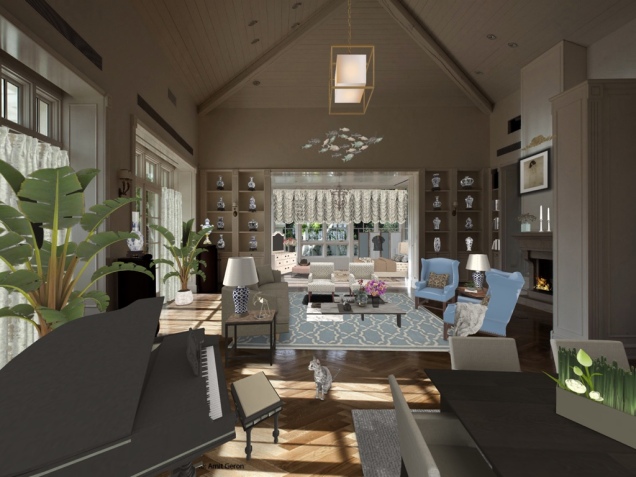 Guest house at the Hamptons. Long Island