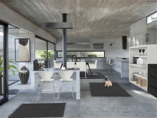 Brysons B&W kitchen \diner (The Concrete Challenge template 16)