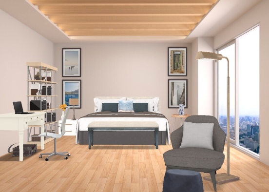 Room.blue.brown Design Rendering