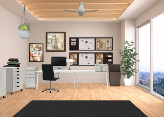 Modern Office Space Design Rendering