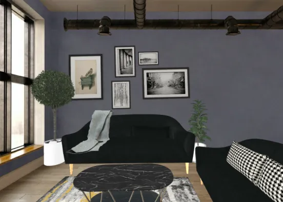 Modern Living room ~ Design Rendering