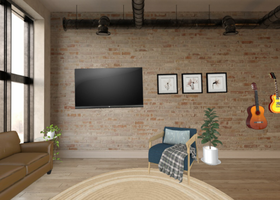 Tan Aesthetic Living Room~ Design Rendering
