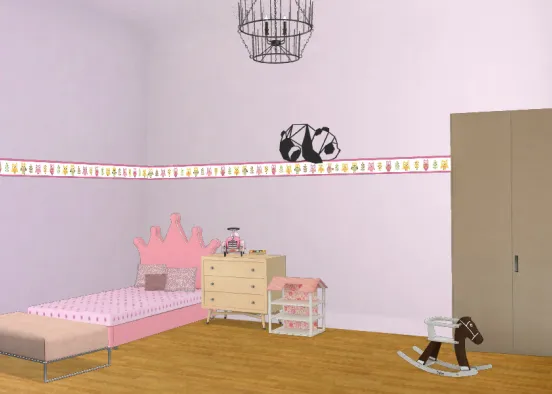 •Habitación para niña pequeña• Design Rendering